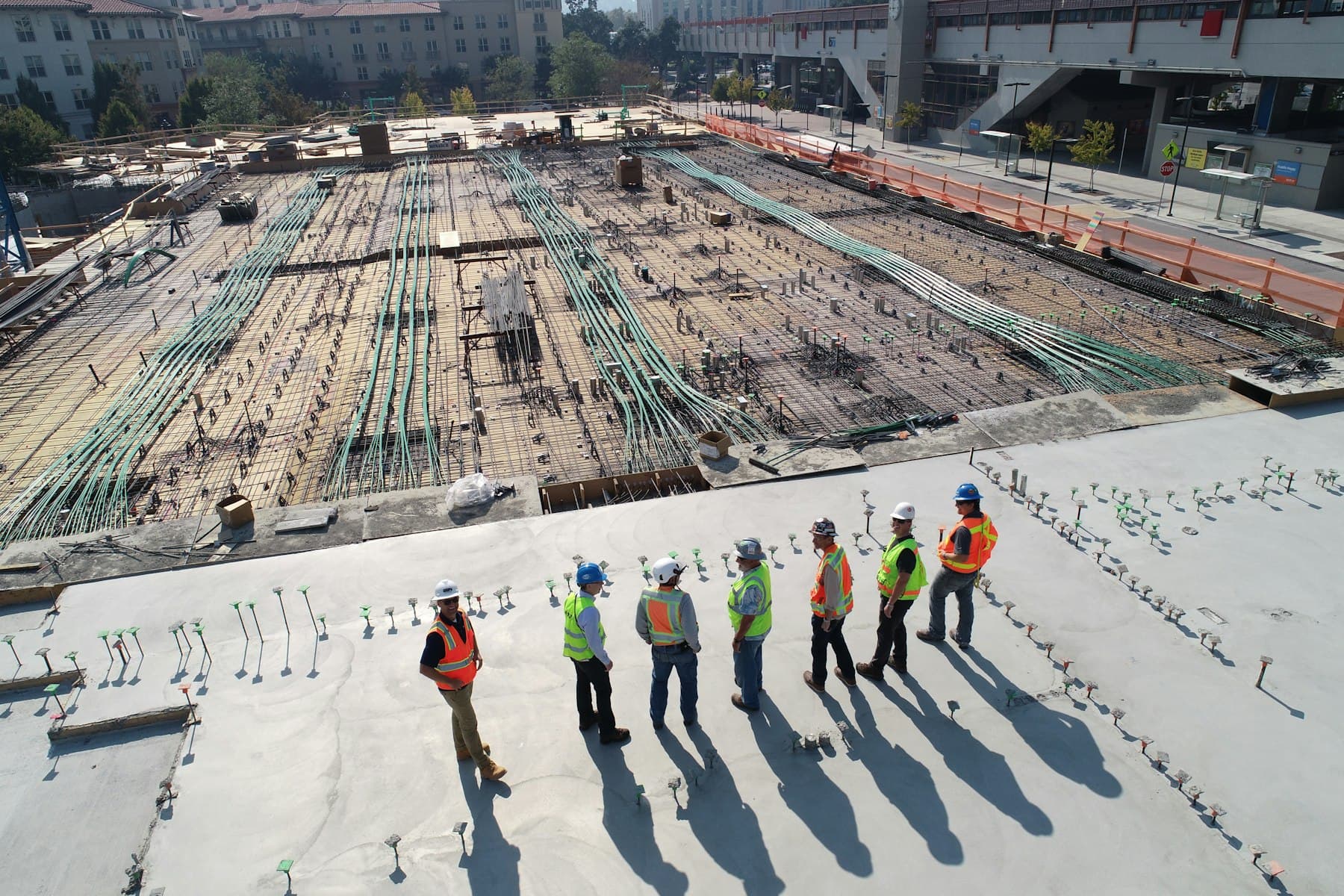 Industrial construction site